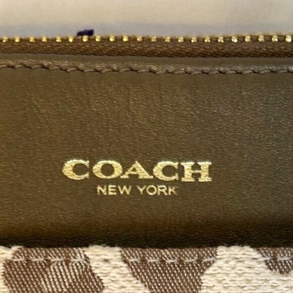 Coach Brown Ocelot/Leopard Print North/South Cross Body Swing Pack Bag - Picture 2 of 5